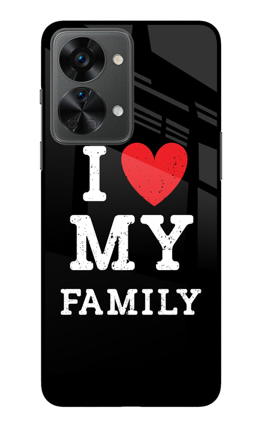 I Love My Family OnePlus Nord 2T 5G Glass Case