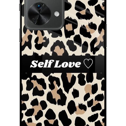 Leopard Print Self Love OnePlus Nord 2T 5G Glass Case