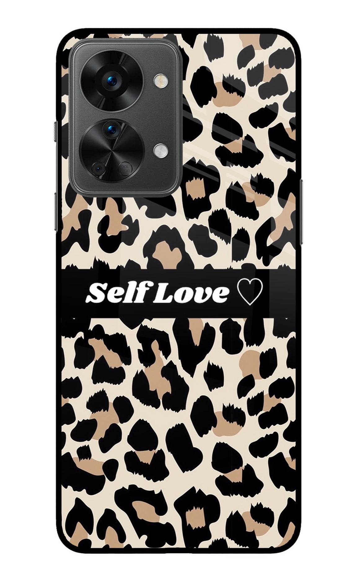 Leopard Print Self Love OnePlus Nord 2T 5G Glass Case