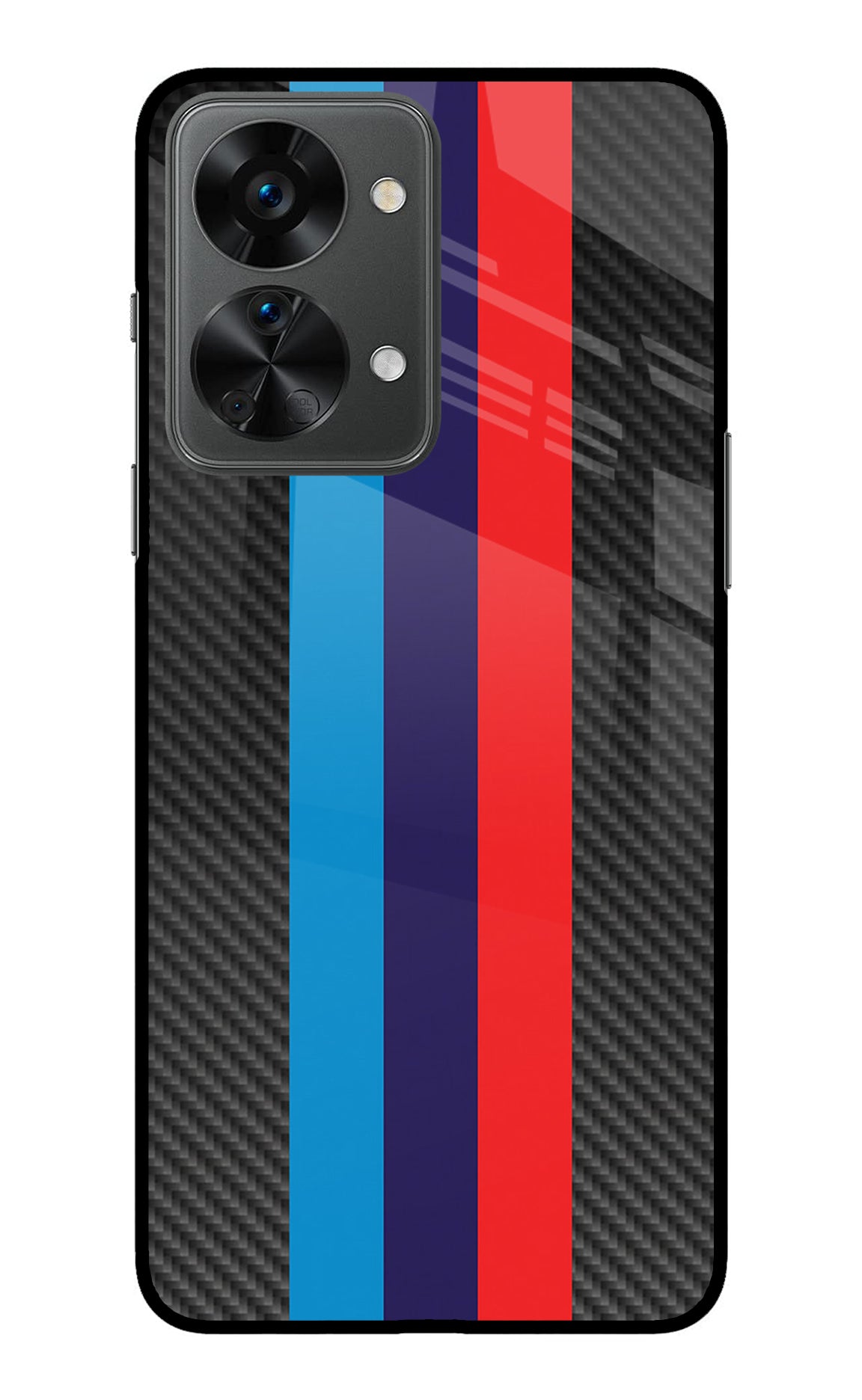 BMW Stripes Pattern OnePlus Nord 2T 5G Glass Case