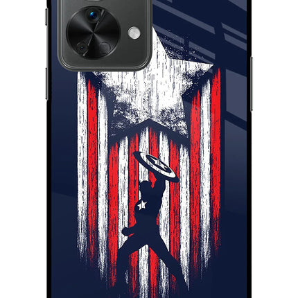Captain America Marvel Art OnePlus Nord 2T 5G Glass Case