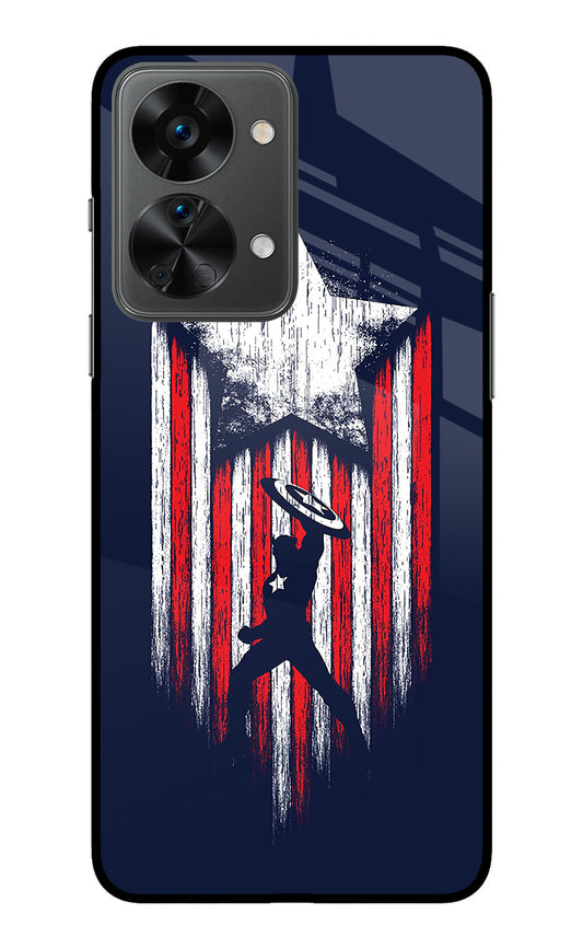 Captain America Marvel Art OnePlus Nord 2T 5G Glass Case