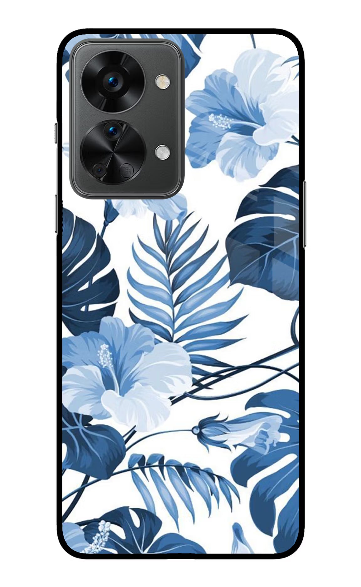 Fabric Art OnePlus Nord 2T 5G Glass Case Back Cover by Casekaro
