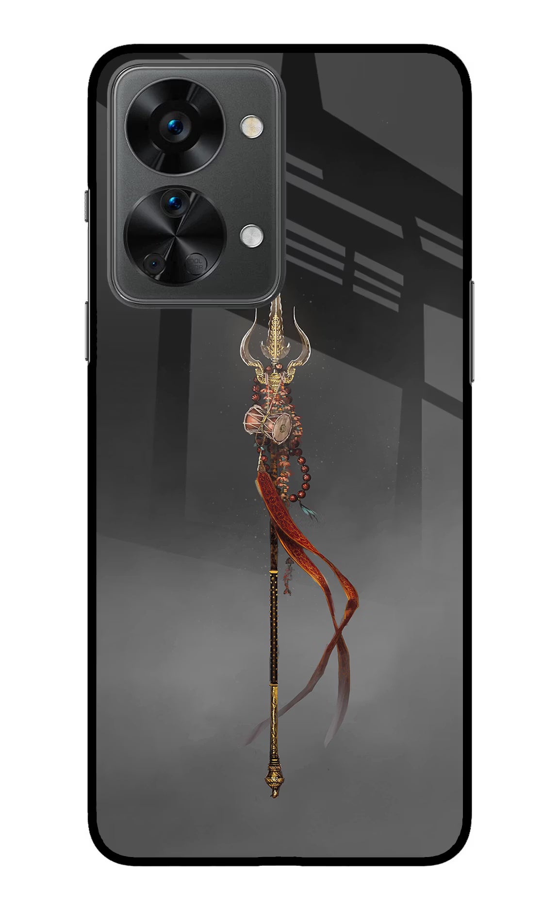 Shiv Trishul OnePlus Nord 2T 5G Glass Case Back Cover by Casekaro