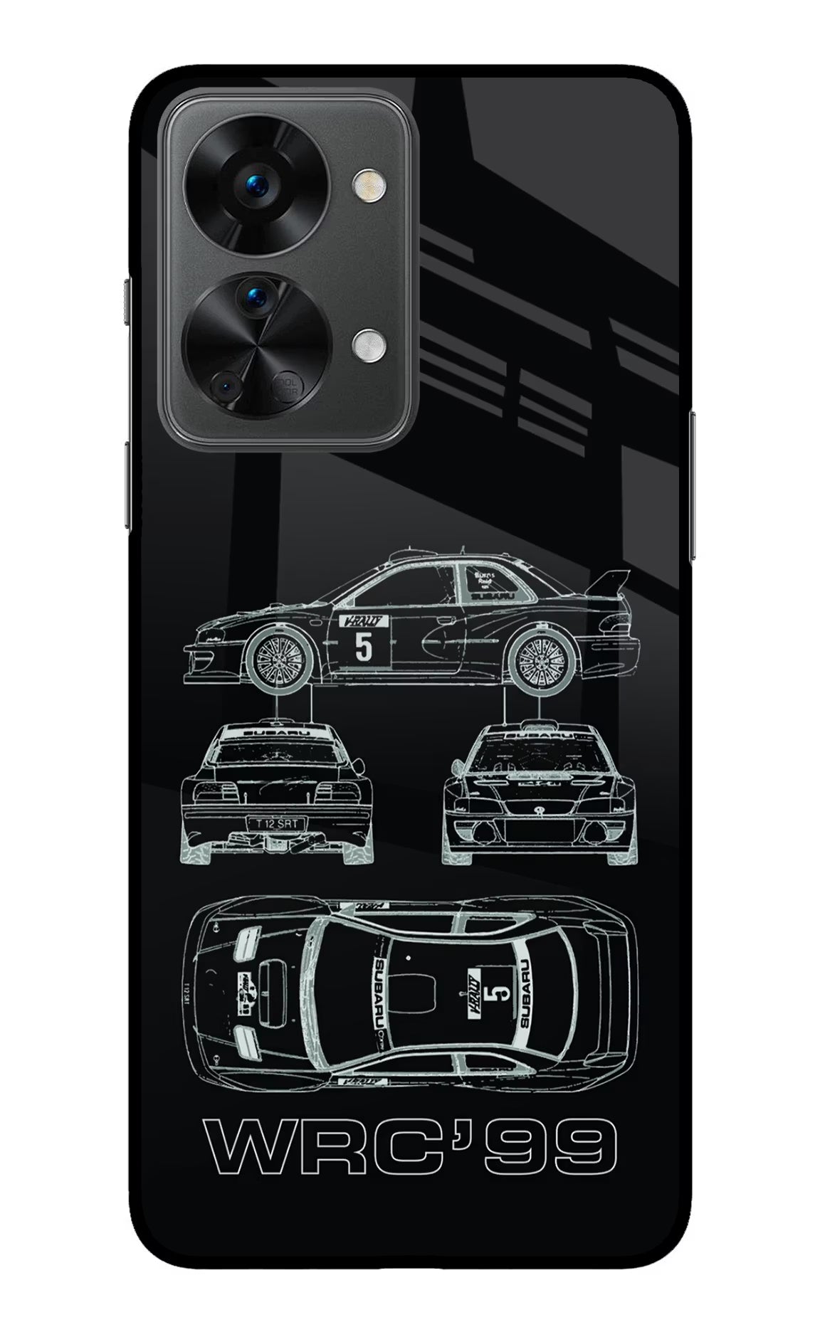 WRC'99 OnePlus Nord 2T 5G Glass Case Back Cover by Casekaro