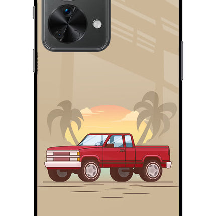 Desert Classic Drive OnePlus Nord 2T 5G Glass Case