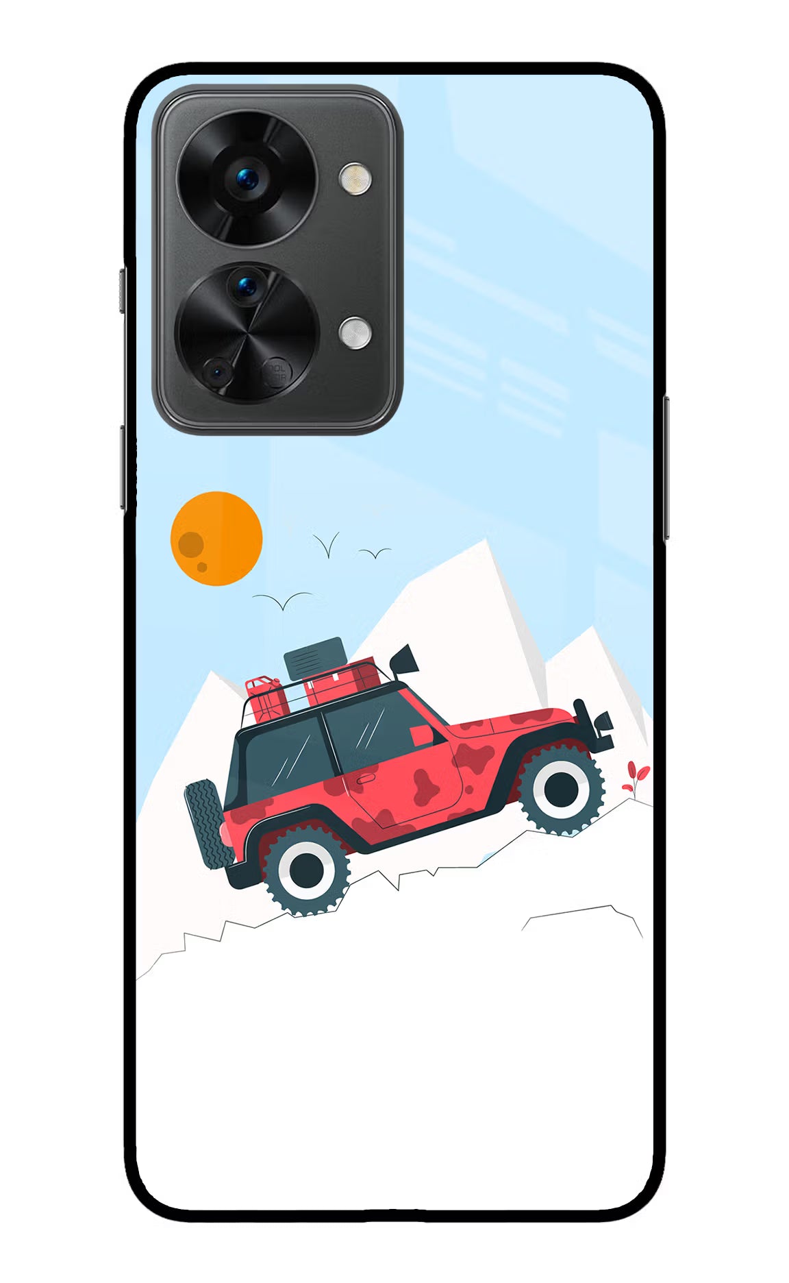 Mountain Trail Beast OnePlus Nord 2T 5G Glass Case Back Cover by Casekaro