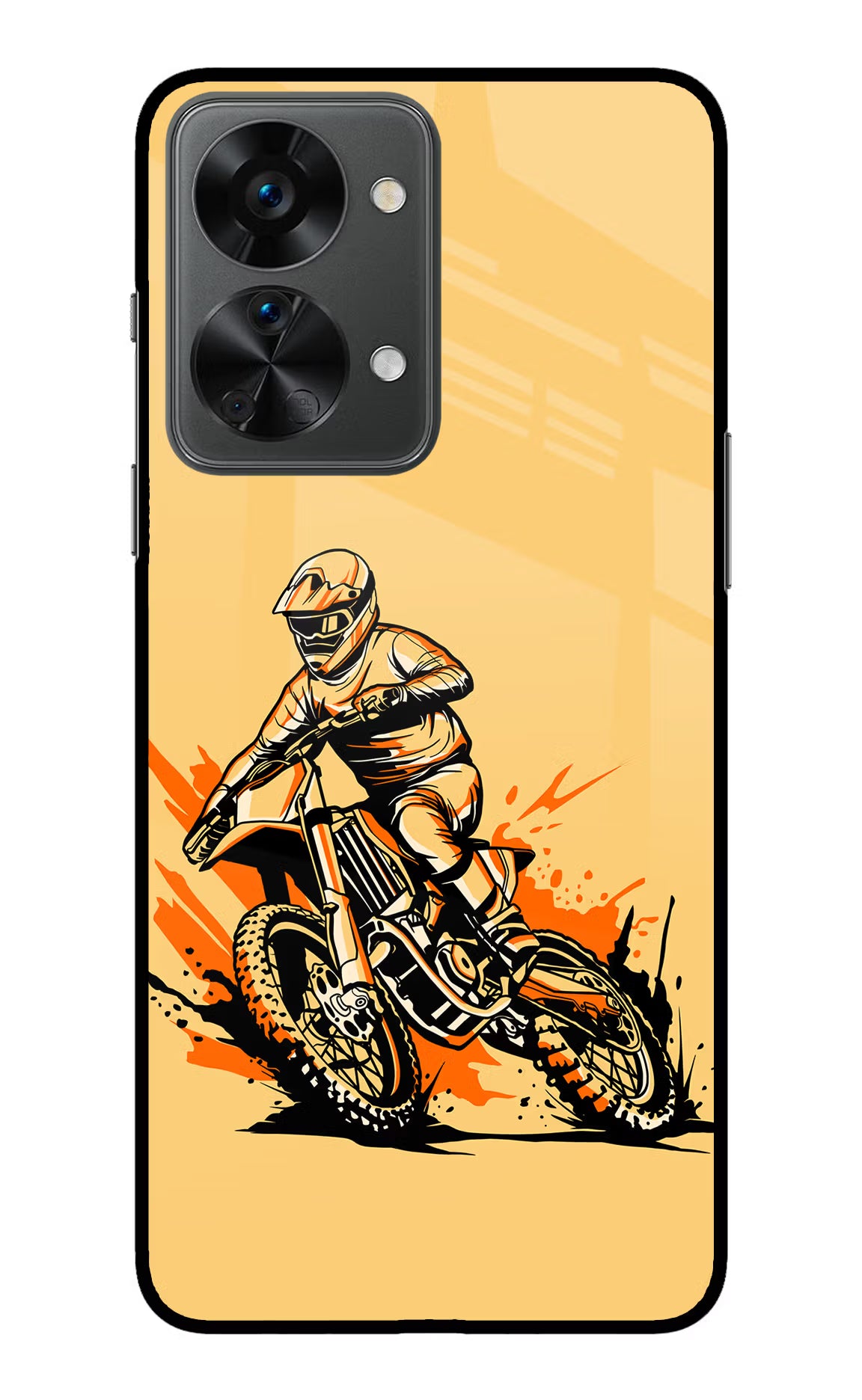 Off-Road Fury OnePlus Nord 2T 5G Glass Case Back Cover by Casekaro