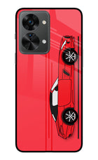 Red Velocity OnePlus Nord 2T 5G Glass Case