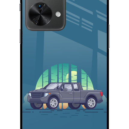 Retro Garage Vibe OnePlus Nord 2T 5G Glass Case