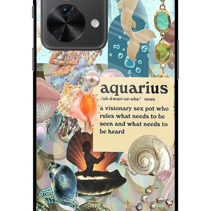 Aquarius Zodiac OnePlus Nord 2T 5G Glass Case