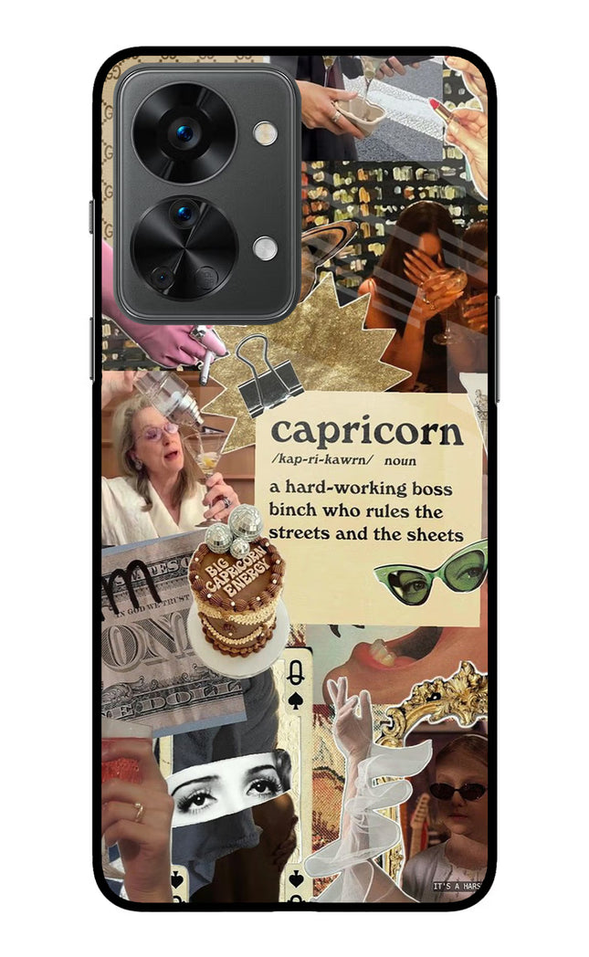 Capricorn Zodiac OnePlus Nord 2T 5G Glass Case