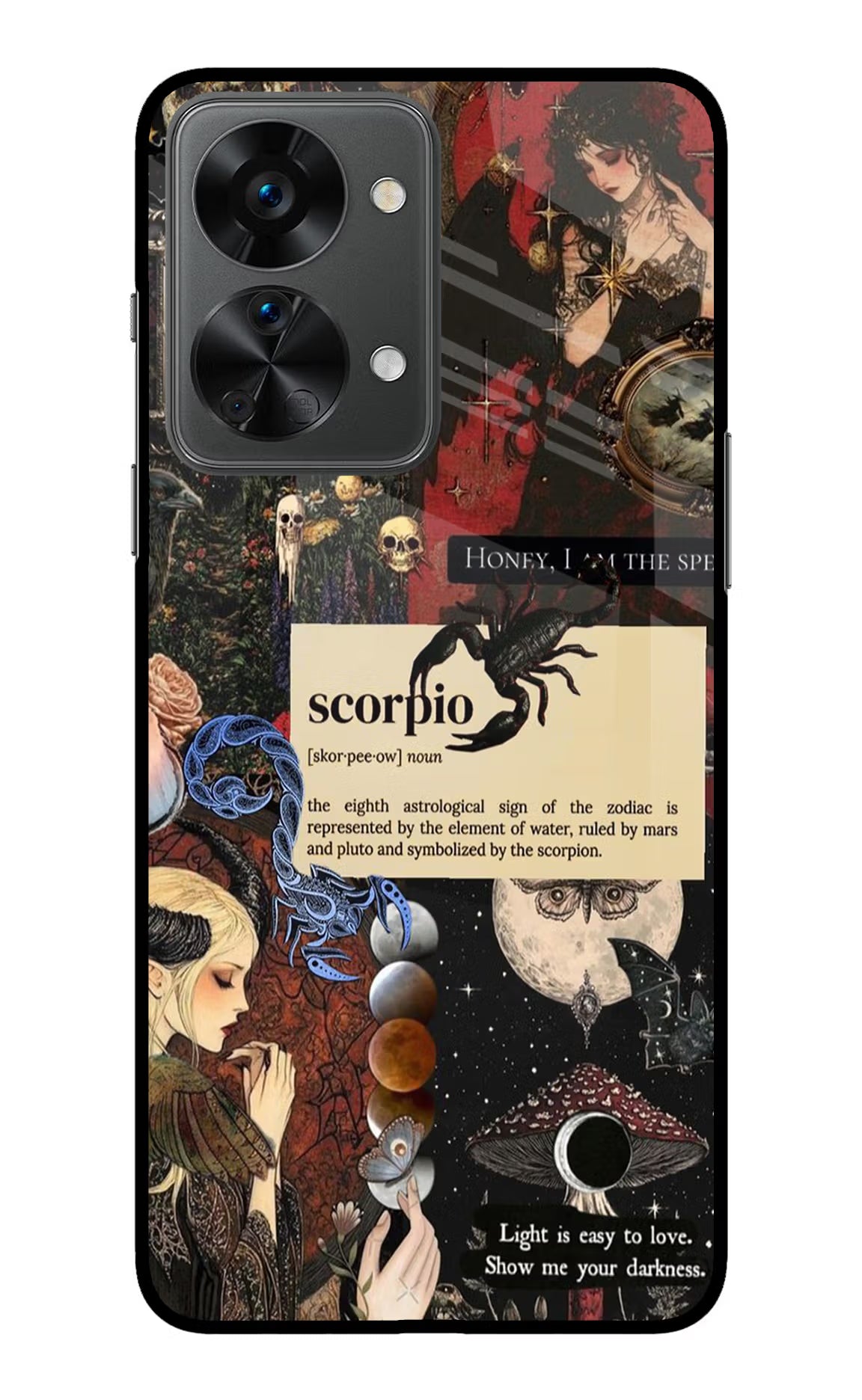 Scorpio Zodiac OnePlus Nord 2T 5G Glass Case Back Cover by Casekaro