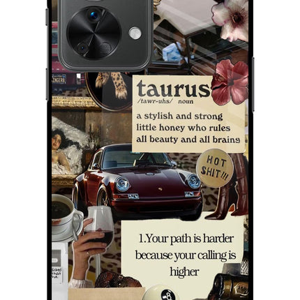 Taurus Zodiac OnePlus Nord 2T 5G Glass Case