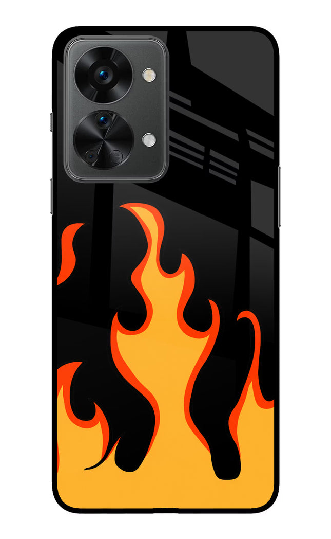 Fired Up – Black OnePlus Nord 2T 5G Glass Case