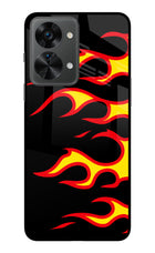Side Sweep Flames OnePlus Nord 2T 5G Glass Case