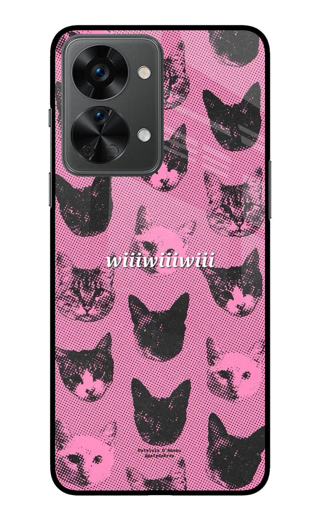Pink Cats OnePlus Nord 2T 5G Glass Case