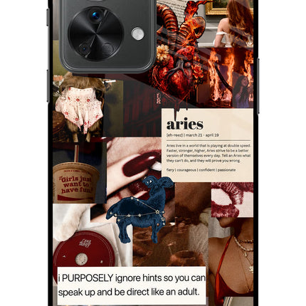Zodiac Aries OnePlus Nord 2T 5G Glass Case