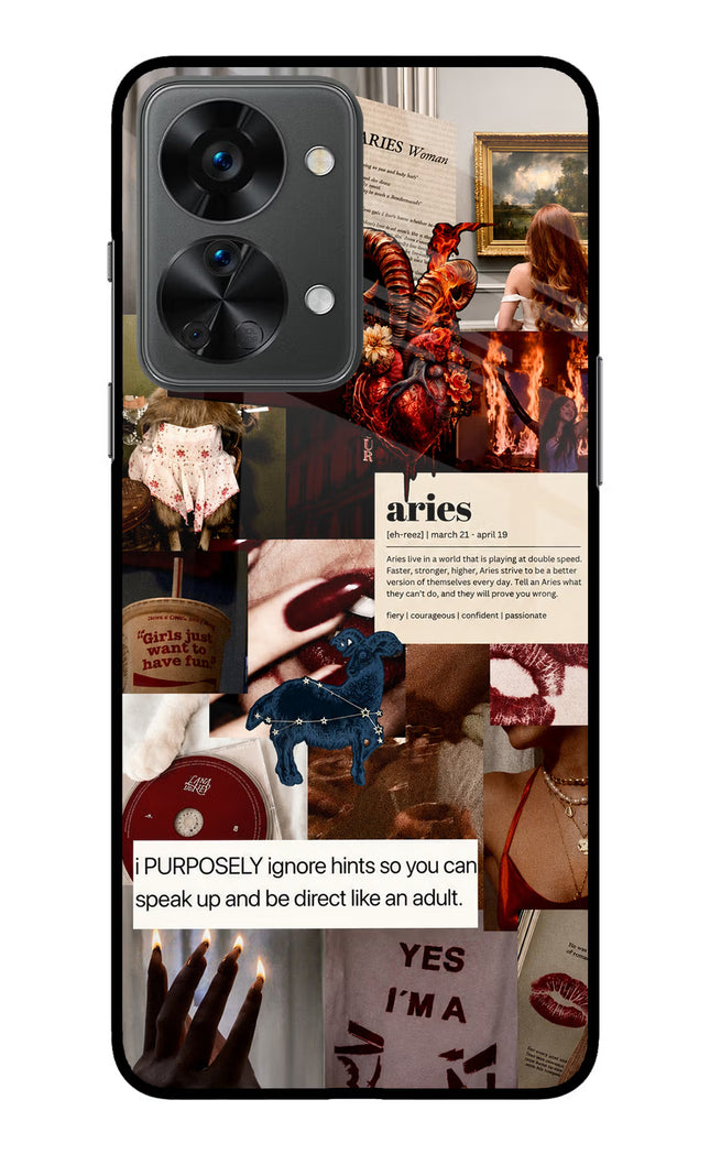Zodiac Aries OnePlus Nord 2T 5G Glass Case