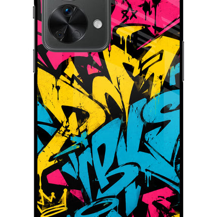 Graffiti Vibe OnePlus Nord 2T 5G Glass Case