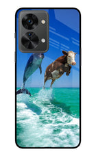 Dolphin vs Cow OnePlus Nord 2T 5G Glass Case