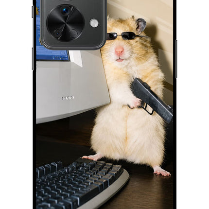Hacker Hamster OnePlus Nord 2T 5G Glass Case
