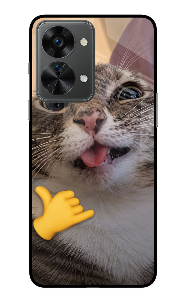Silly Cat Call OnePlus Nord 2T 5G Glass Case