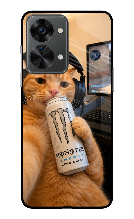 Gamer Cat Energy OnePlus Nord 2T 5G Glass Case