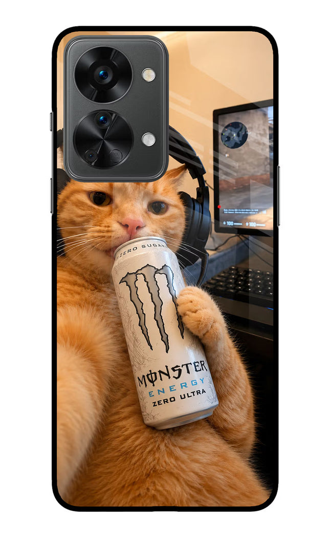Gamer Cat Energy OnePlus Nord 2T 5G Glass Case