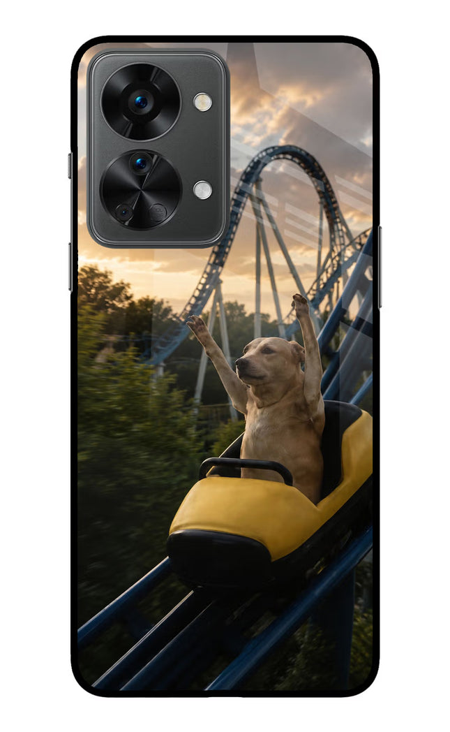 Rollercoaster Dog OnePlus Nord 2T 5G Glass Case