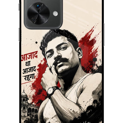Chandrashekhar Azad Fearless OnePlus Nord 2T 5G Glass Case Back Cover by Casekaro