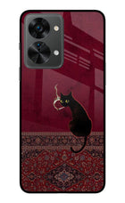 Midnight Cat OnePlus Nord 2T 5G Glass Case