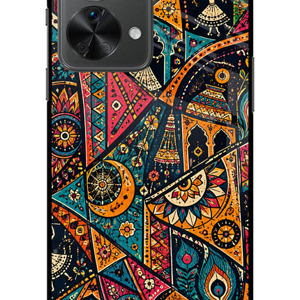 Folk Print OnePlus Nord 2T 5G Glass Case