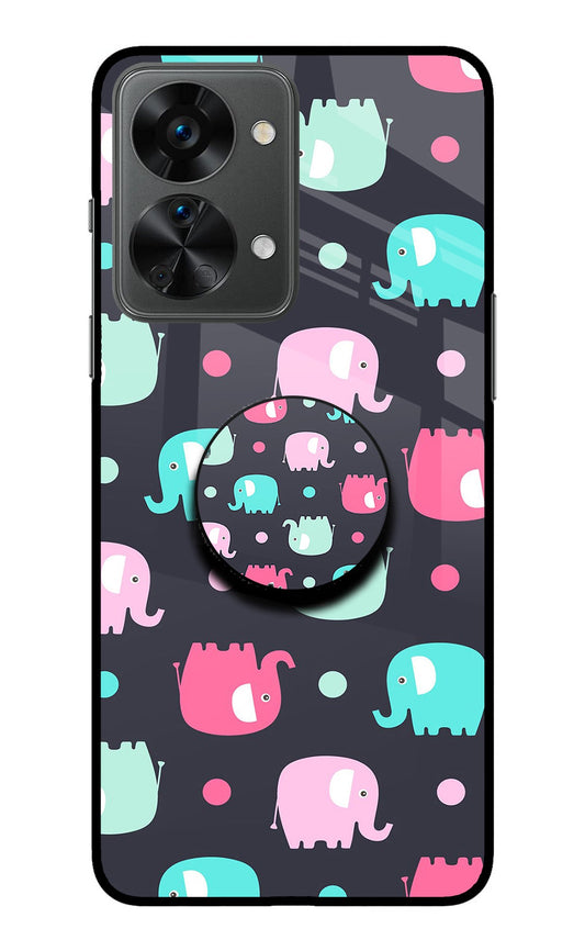 Baby Elephants OnePlus Nord 2T 5G Glass Case