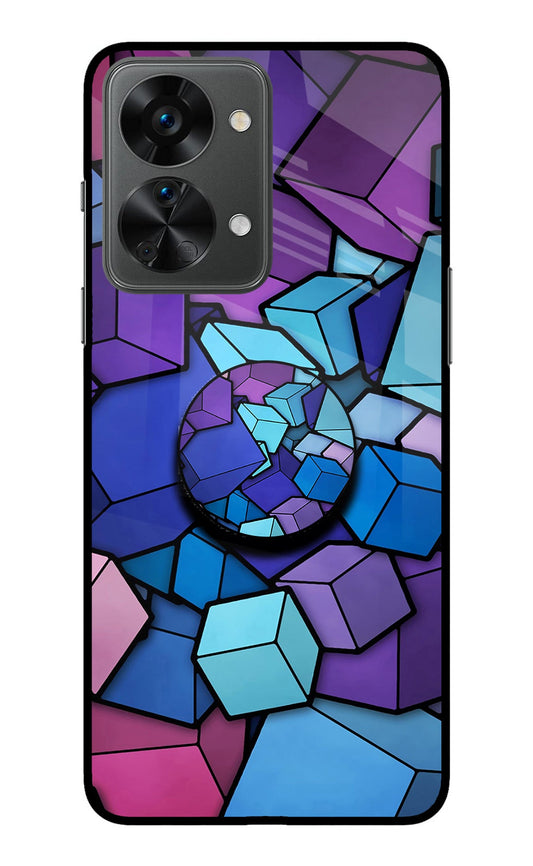 Cubic Abstract OnePlus Nord 2T 5G Glass Case