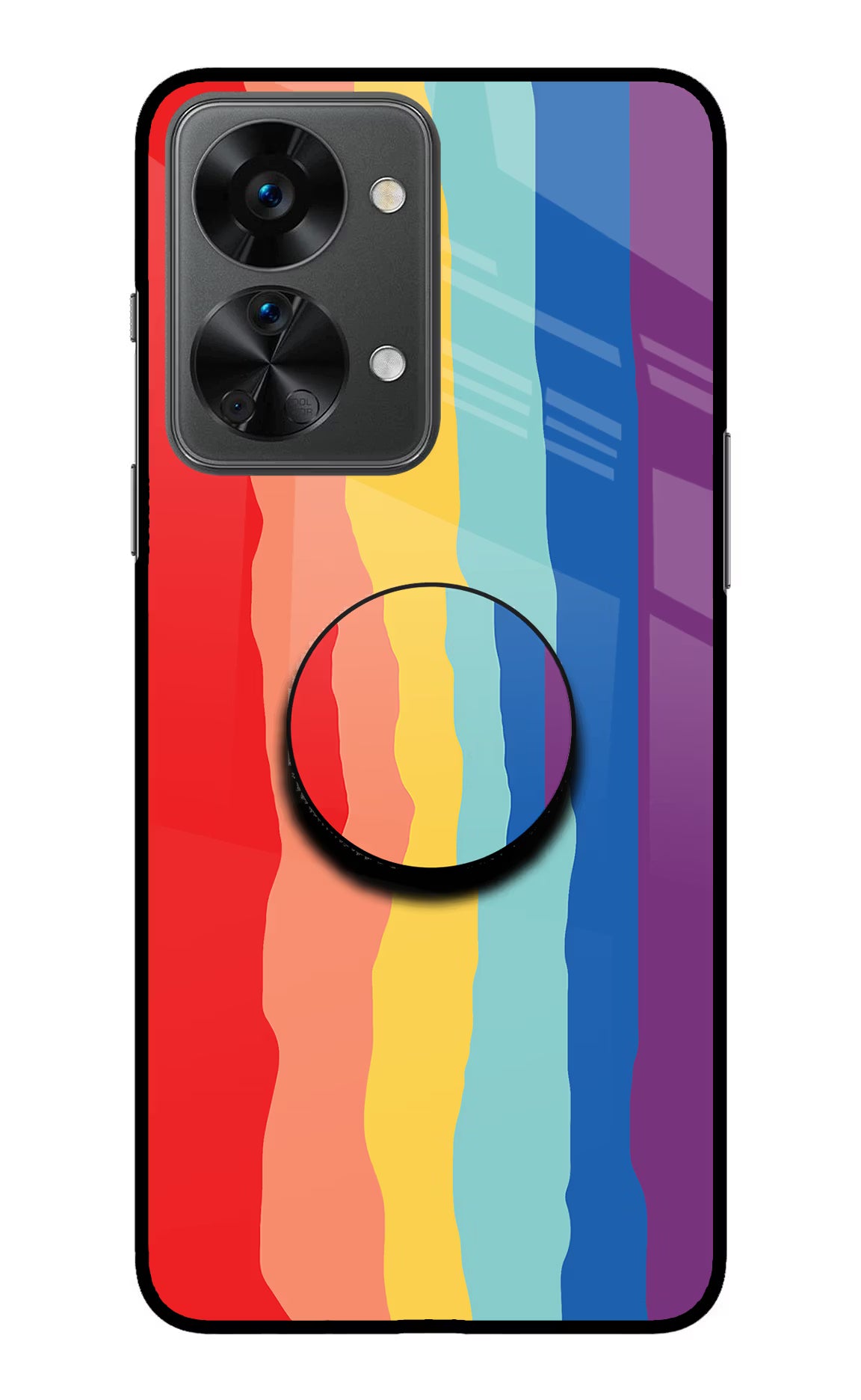Rainbow OnePlus Nord 2T 5G Pop Case by Casekaro