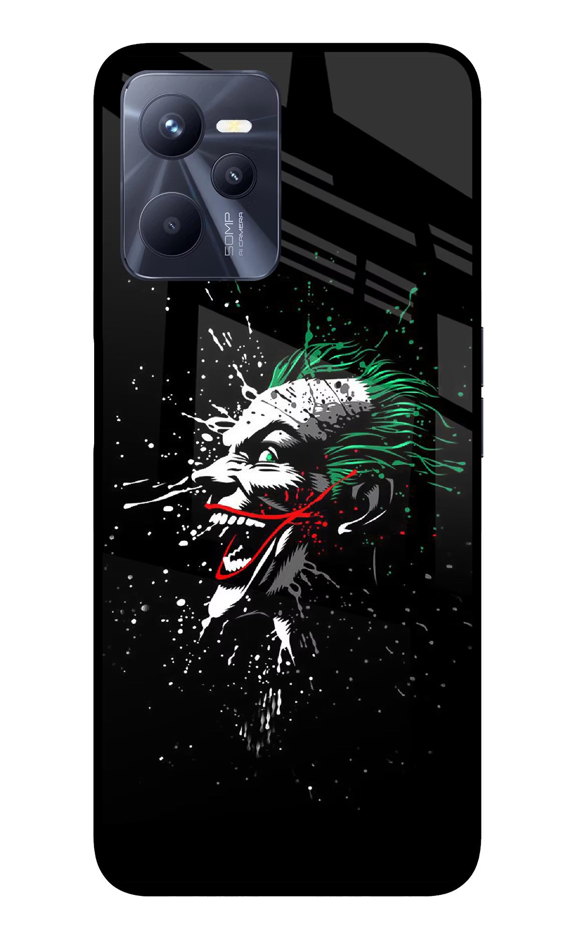 Joker Realme C35 Glass Case Back Cover by Casekaro