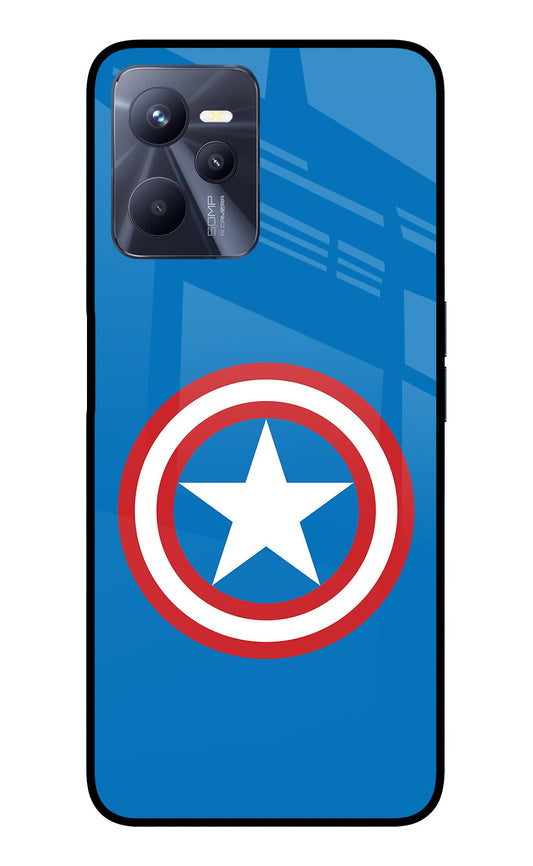 Captain America Logo Realme C35 Glass Case