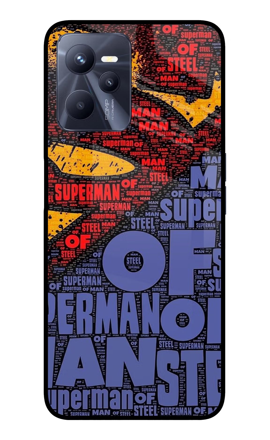 Superman Realme C35 Glass Case
