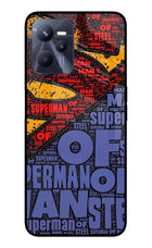 Superman Realme C35 Glass Case Back Cover by Casekaro