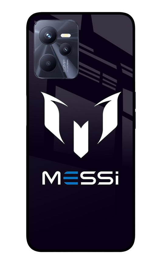 Messi Logo Realme C35 Glass Case
