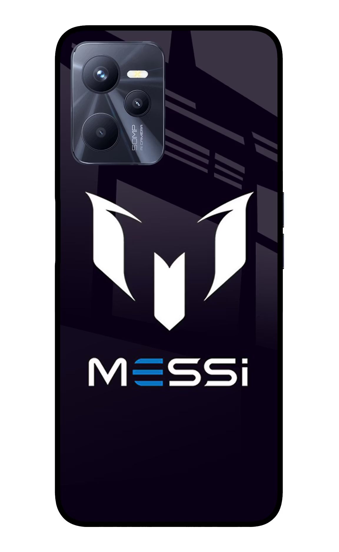 Messi Logo Realme C35 Glass Case