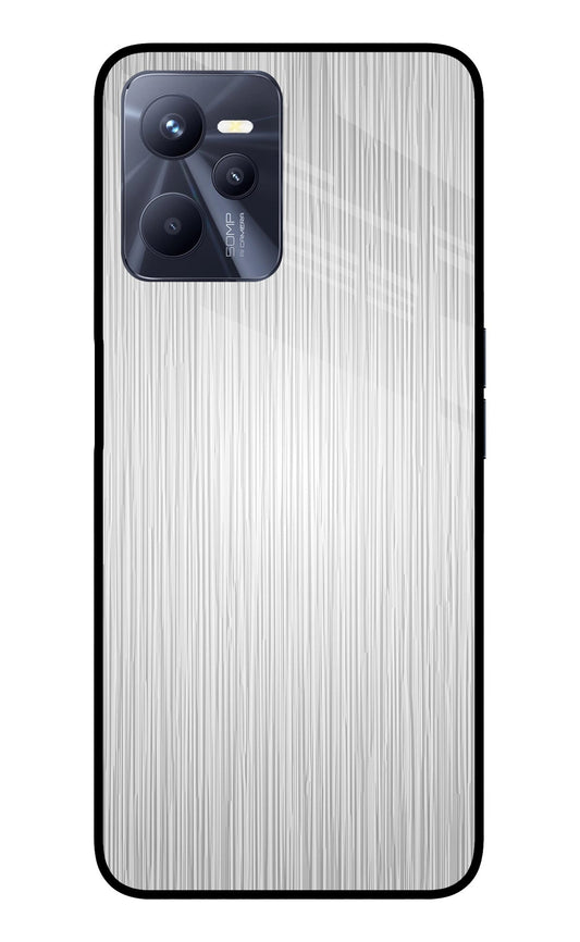 Wooden Grey Texture Realme C35 Glass Case