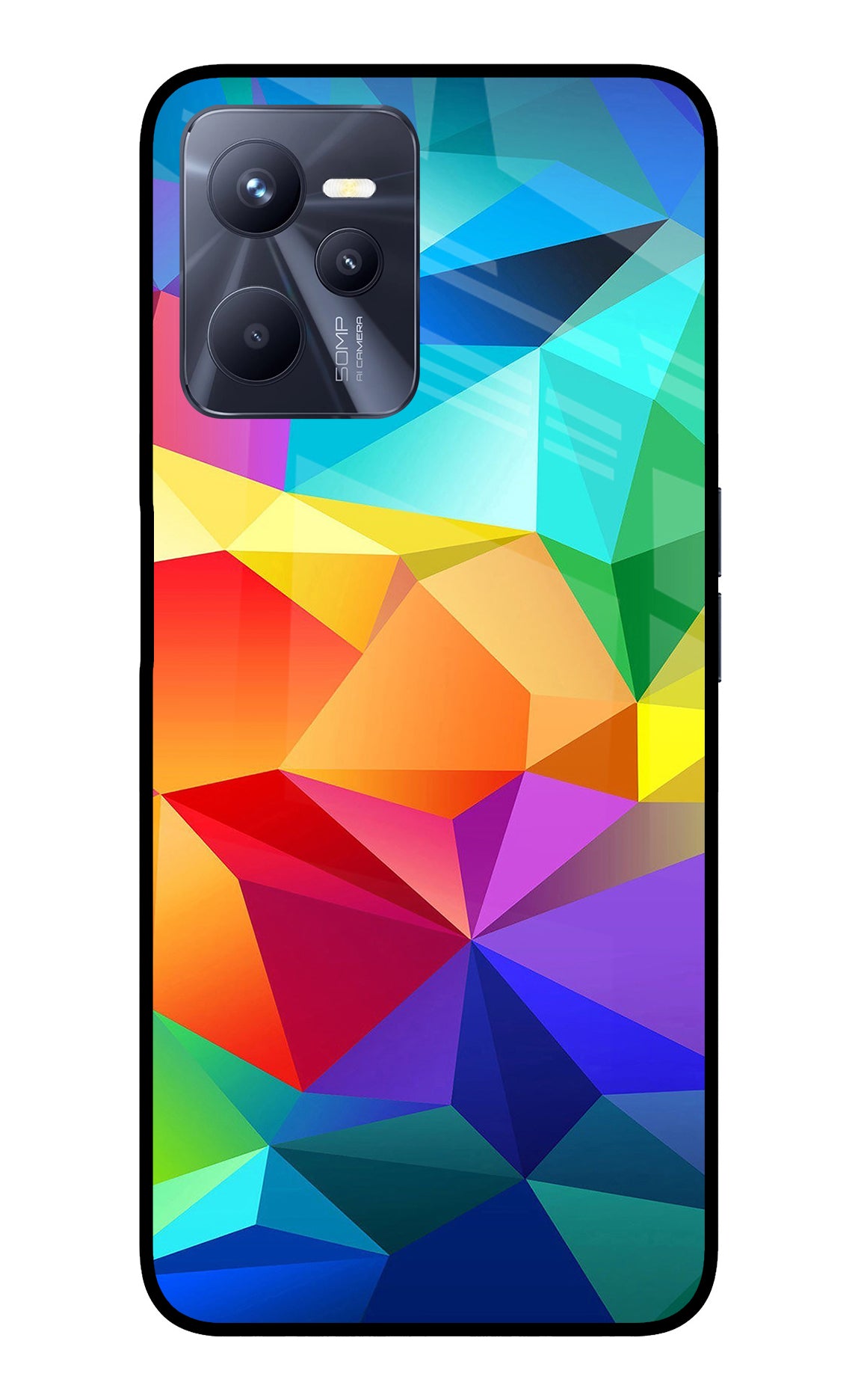 Abstract Pattern Realme C35 Glass Case