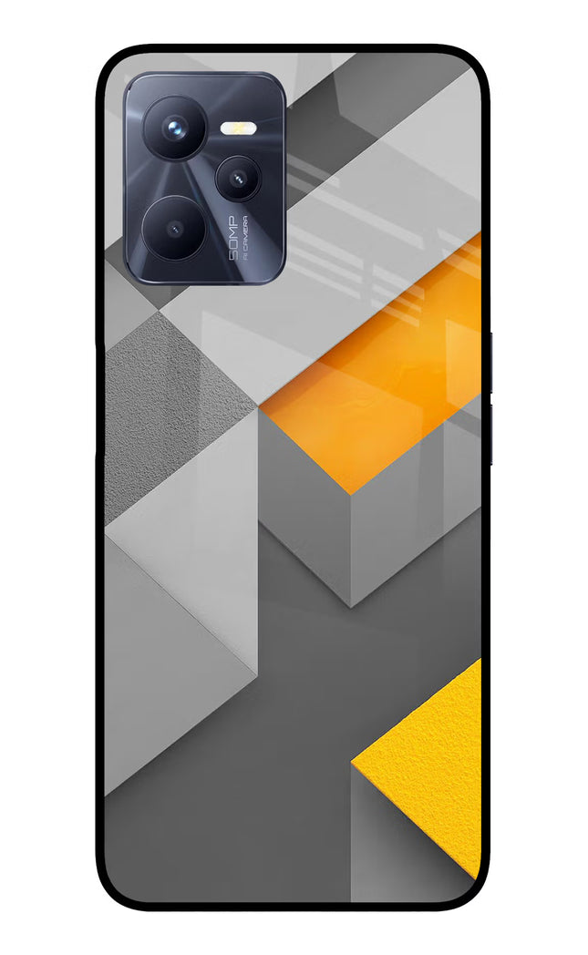 Abstract Realme C35 Glass Case Back Cover by Casekaro