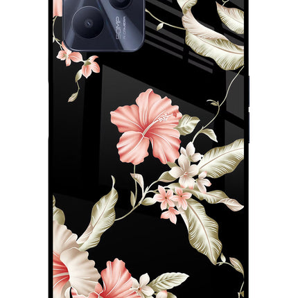 Flowers Realme C35 Glass Case
