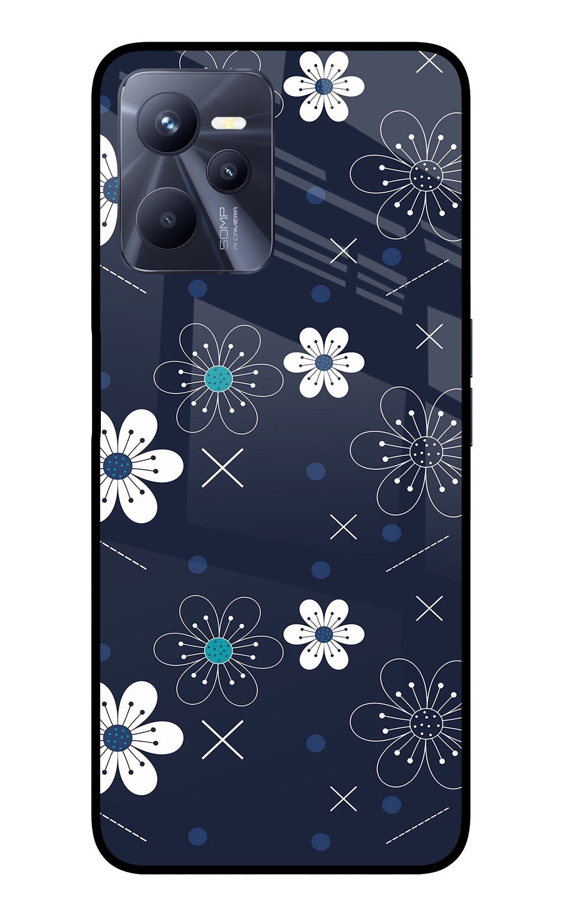 Flowers Realme C35 Back Cover