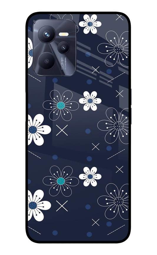 Flowers Realme C35 Glass Case