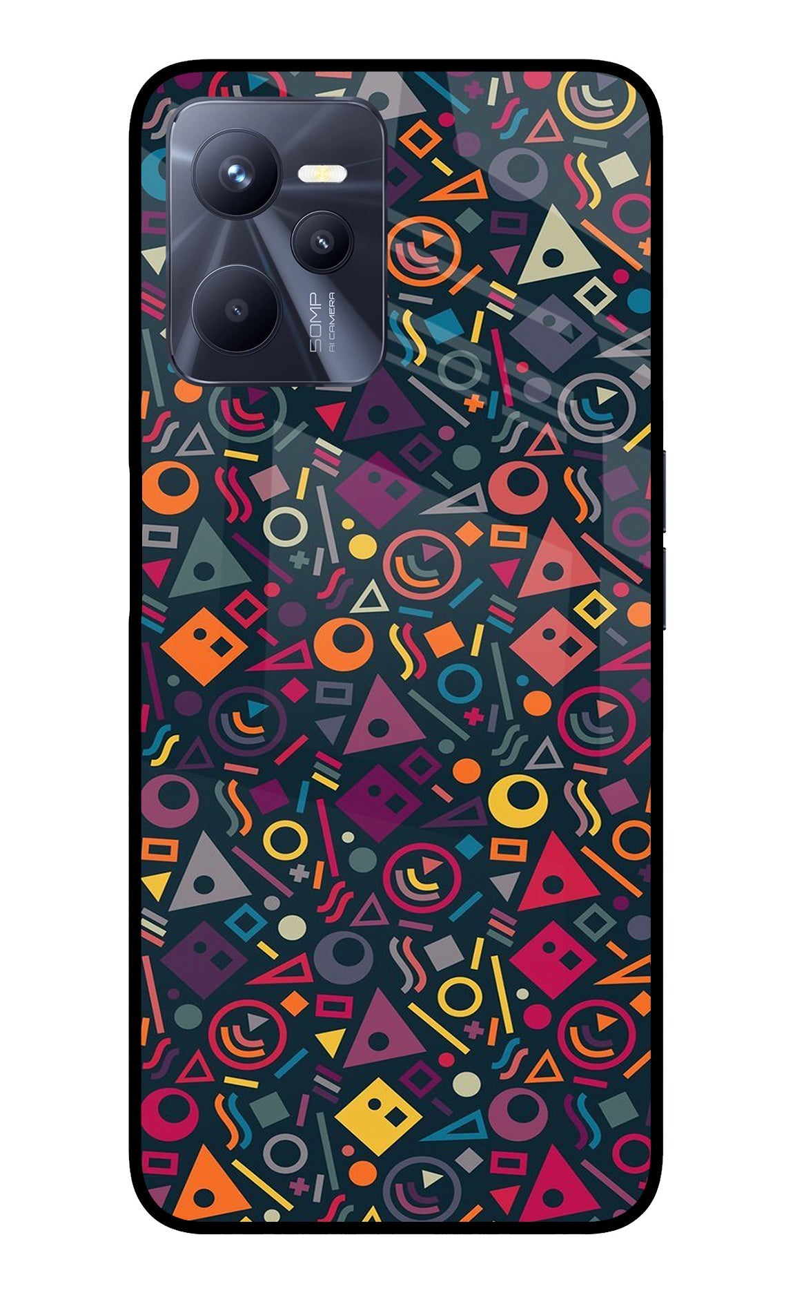 Geometric Abstract Realme C35 Back Cover