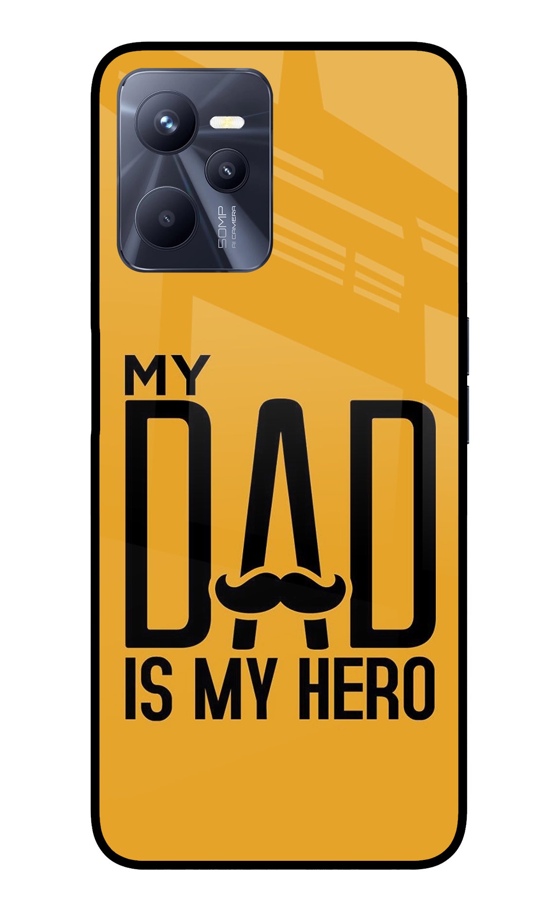 My Dad Is My Hero Realme C35 Glass Case